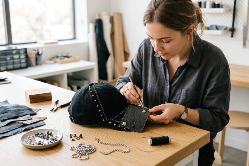 DIY Guide: Adding Metal, Chains, and Texture to Hats